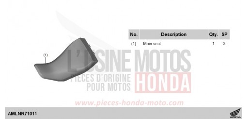 KIT,COMFORT SEAT COMP (PB-A04) CRF1100DR de 2024